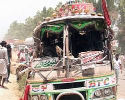 12 passengers injured as bus veers off road near DG Khan