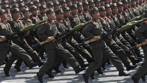 North Korean troops seen being equipped in Russia