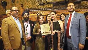 UK Parliament honours Mahira Khan for contributions to cinema, culture