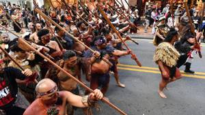 Tens of thousands march in New Zealand Maori rights protest