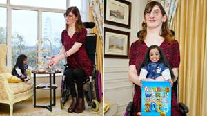 World’s tallest and shortest women meet for afternoon tea