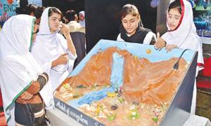 Science, Art exhibition holds in Girls college Larkana