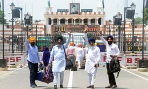 Sikh pilgrims leave back home today through Wagah border crossing