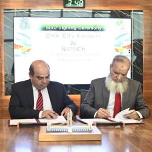 MoU signed for establishment of Skill Development Centre at DHA City Karachi