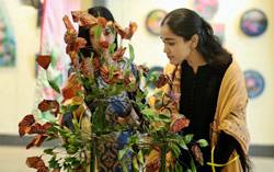 Paintings, fashion exhibition begins