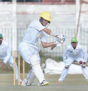 Maaz, Zubair half-centuries put Peshawar ahead in Quaid Trophy