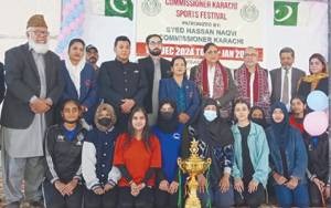 Commissioner Karachi Sports Festival’s badminton, table tennis girls’ events conclude